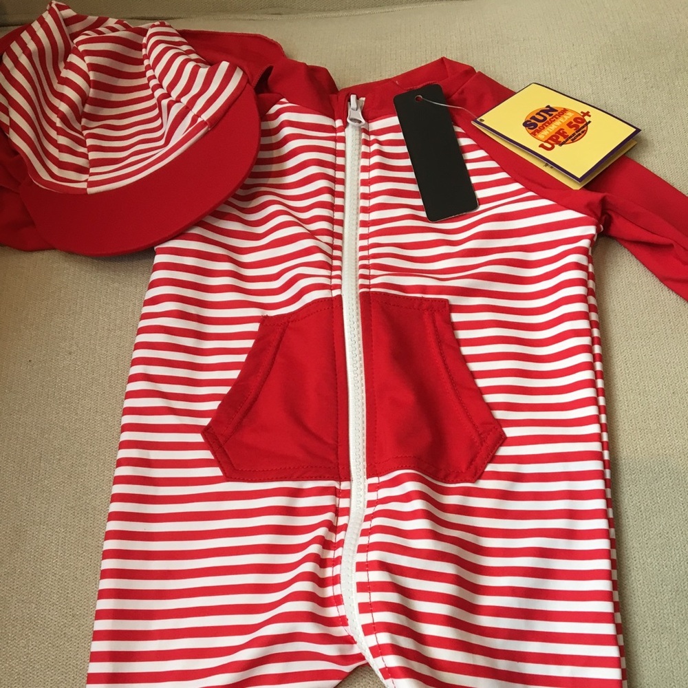 0-6M UVF 50+ Unisex Protective one Piece Swim Suit